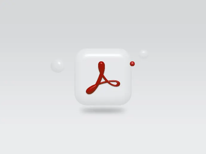 a white square with a red letter on it